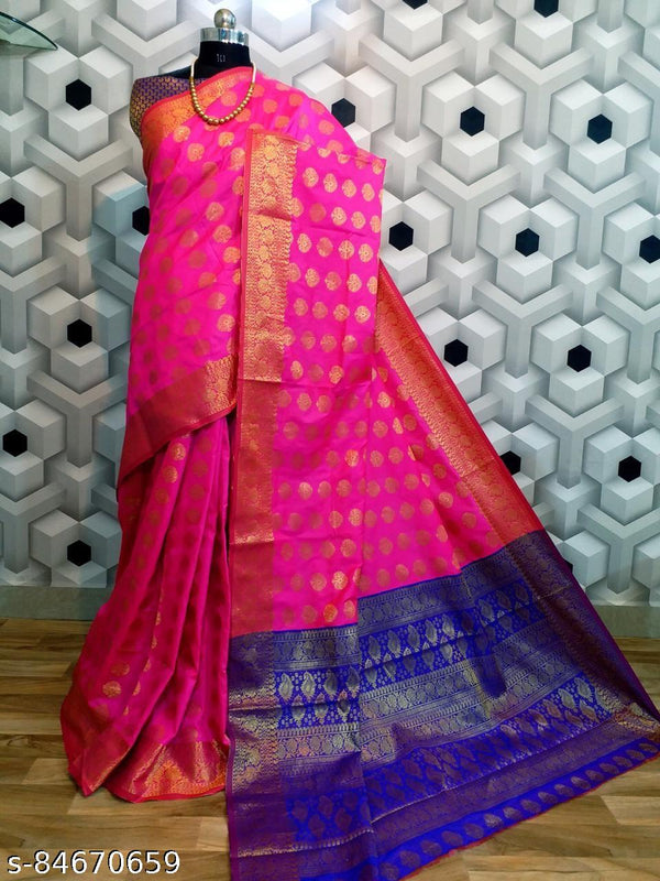 Banarasi Silk Saree With Allover Butti