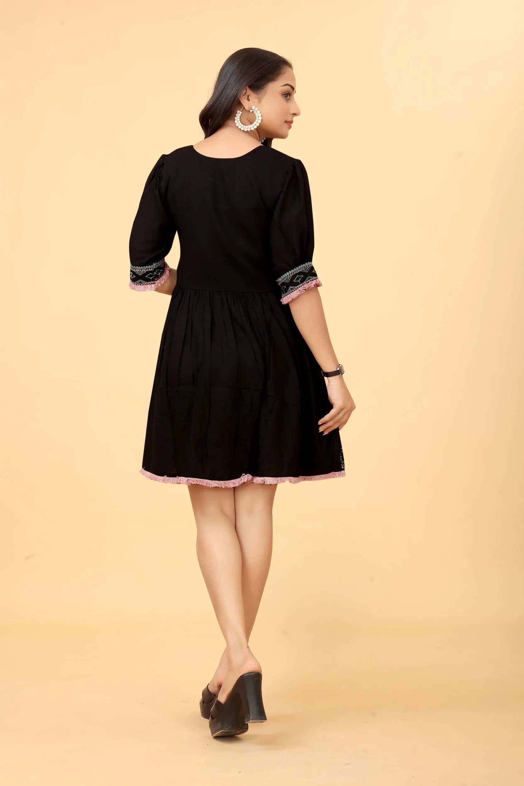 Buy Cotton Fit And Flare Dress Tunic Women’s Fashion Online - We Shine India