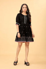 Buy Cotton Fit And Flare Dress Tunic Women’s Fashion Online - We Shine India