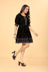 Buy Cotton Fit And Flare Dress Tunic Women’s Fashion Online - We Shine India