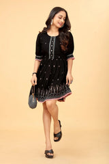 Buy Cotton Fit And Flare Dress Tunic Women’s Fashion Online - We Shine India