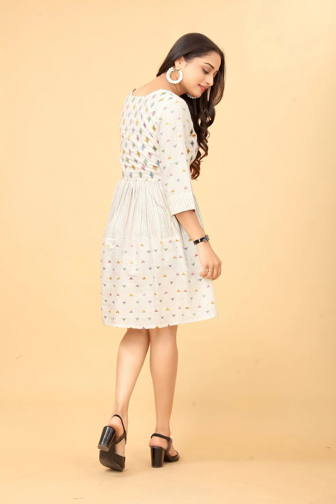 Buy Cotton Fit And Flare Dress Tunic Women’s Fashion Online - We Shine India