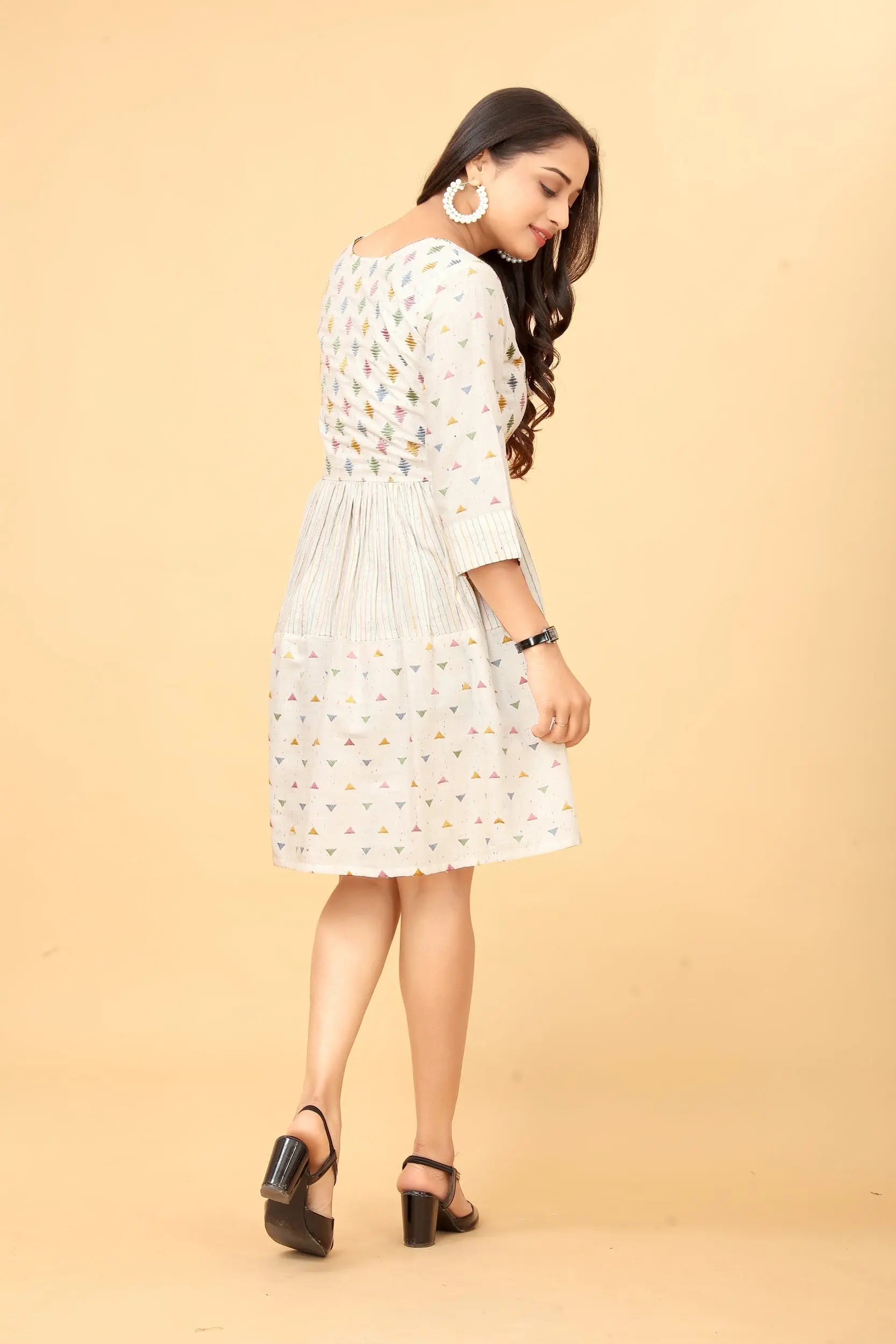 Buy Cotton Fit And Flare Dress Tunic Women’s Fashion Online - We Shine India
