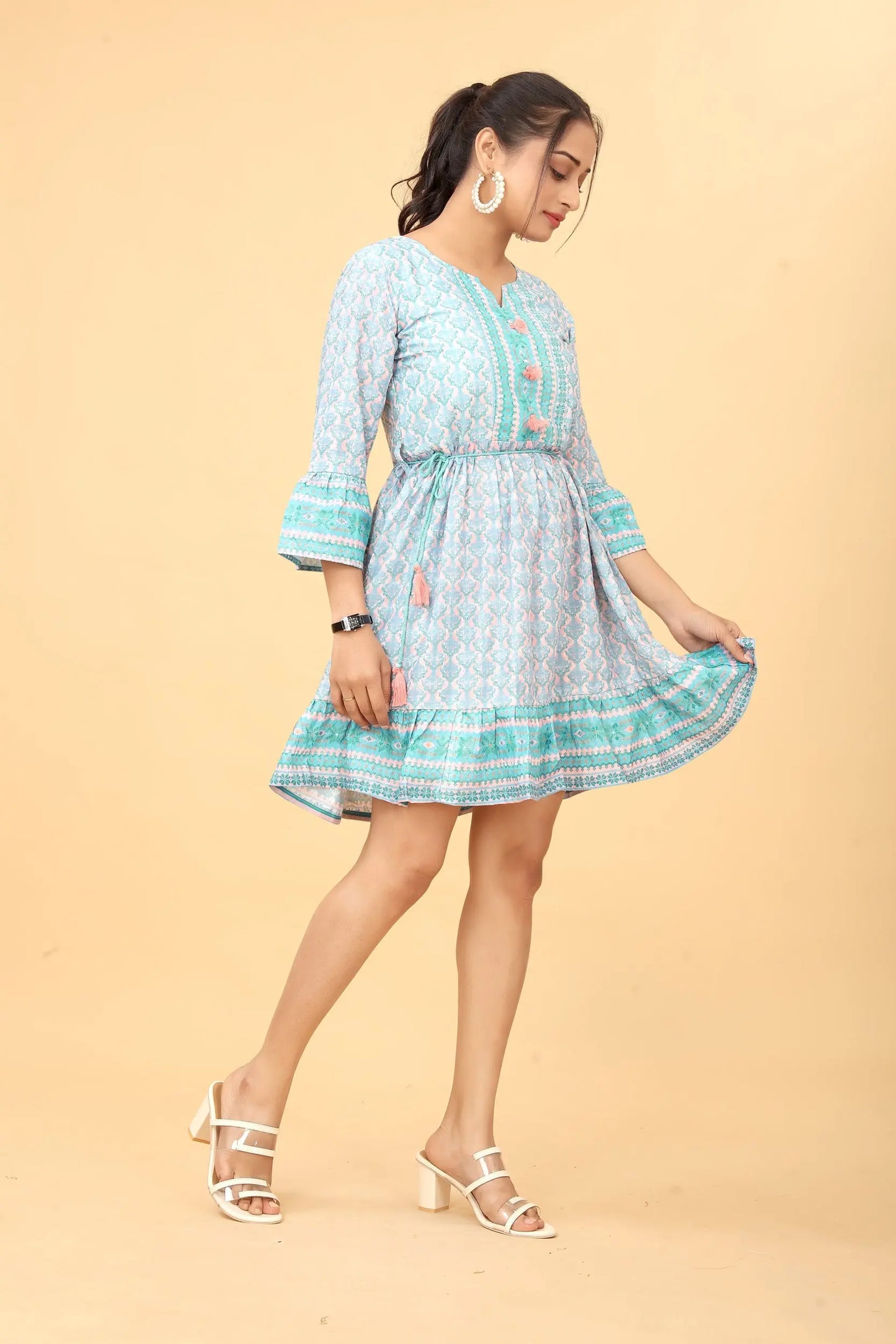 Buy Cotton Fit And Flare Dress Tunic Women’s Fashion Online - We Shine India