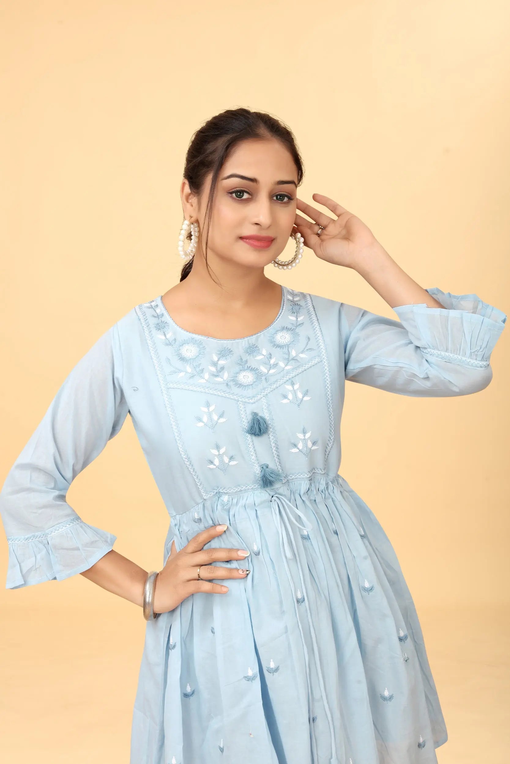Buy Cotton Fit And Flare Dress Tunic Women’s Fashion Online - We Shine India