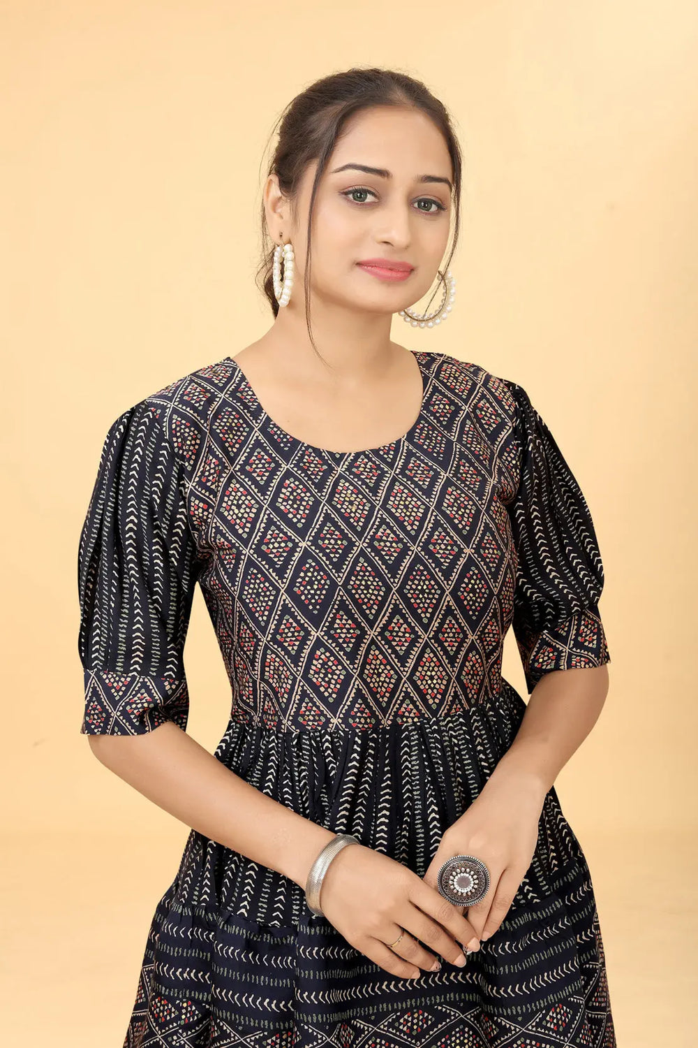 Buy Cotton Fit And Flare Dress Tunic Women’s Fashion Online - We Shine India