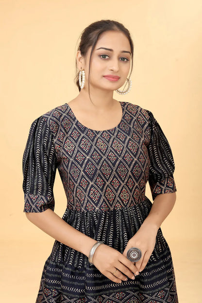 Buy Cotton Fit And Flare Dress Tunic Women’s Fashion Online - We Shine India