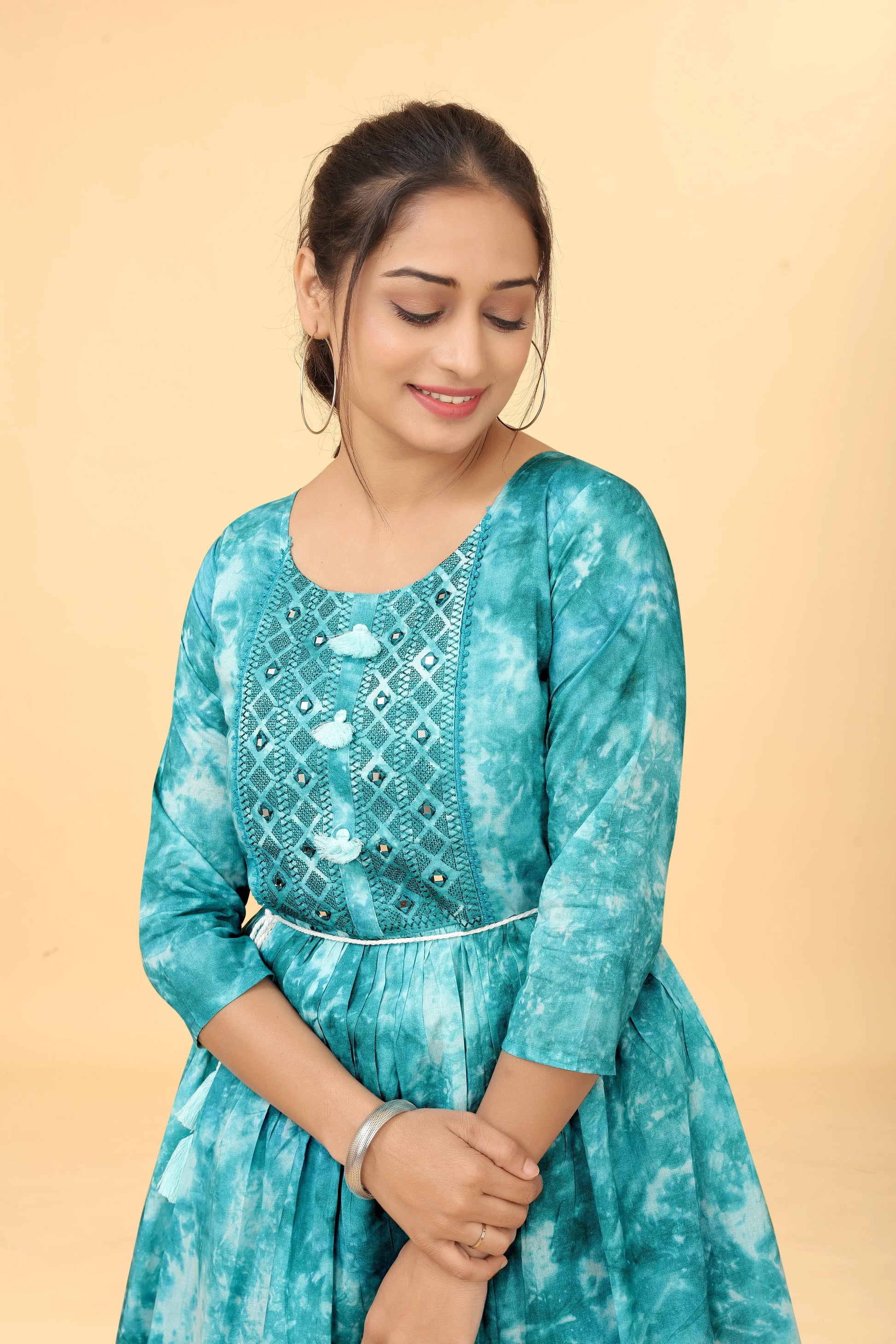 Buy Dyed Fit And Flare Mini Dress Tunic Women’s Fashion Online - We Shine India