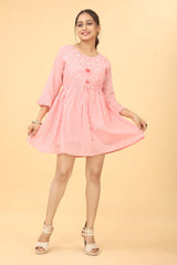 Buy Cotton Fit And Flare Dress Tunic Women’s Fashion Online - We Shine India